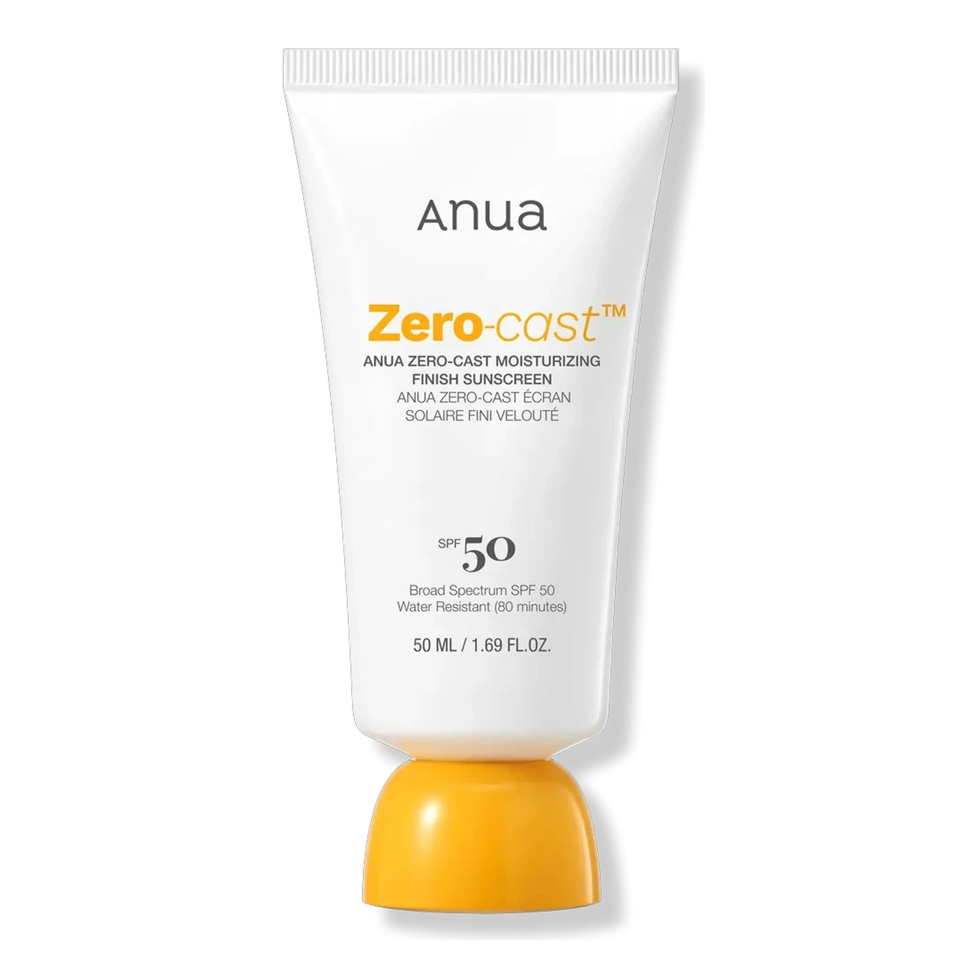 Anua Zero - Cast Moisturizing Finish Sunscreen SPF50+ PA++++