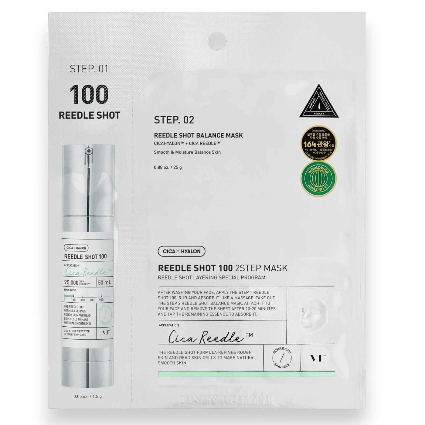 VT Cosmetics Reedle Shot 100 2-Step Mask
